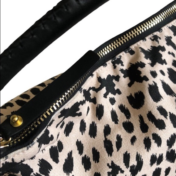 Alexander McQueen Leather Canvas Houndstooth Large Tote Crossbody - Picture 8 of 14